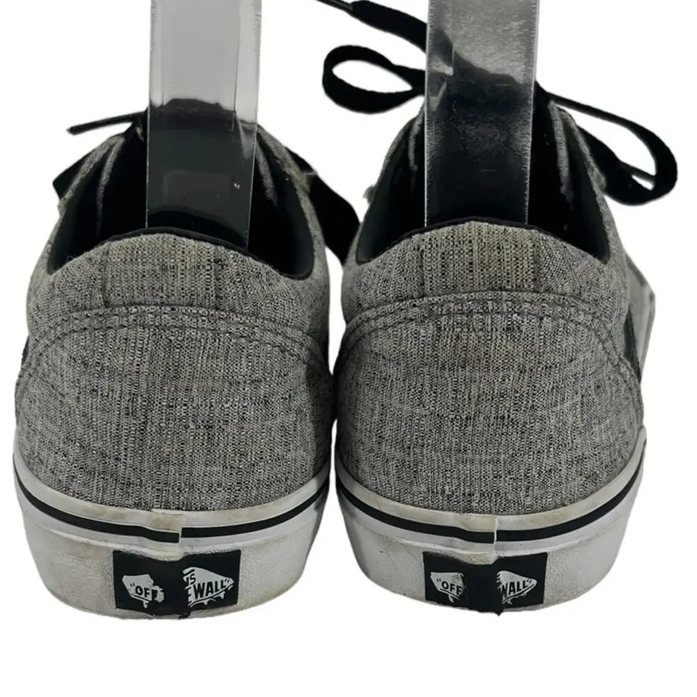 VANS Grey & Black Skate Shoe Youth SZ 6
